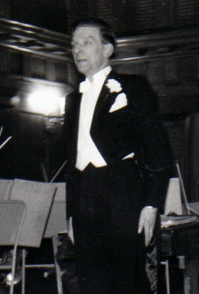 Jack taking the bow at a First Orchestra Concert around 1958